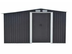 Abrigo De Jardim Em Aco Galvanizado Cinza 10,5 M - Lery