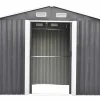 Abrigo De Jardim Em Aco Galvanizado Cinza 6,6 M - Manso