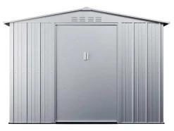 Abrigo De Jardim Em Aco Galvanizado Cinza De 8,52 M - Linus