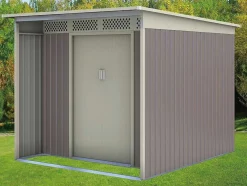 Abrigo De Jardim Em Aco Galvanizado Cinza Colmar - 5,5 M2