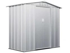 Abrigo De Jardim Em Aco Galvanizado Cinza De 2,36 M - Linus
