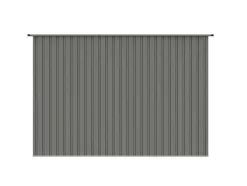 Abrigo De Jardim Metal Aco Galvanizado Cinzento 4,29 M - Folco