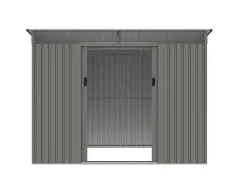 Abrigo De Jardim Metal Aco Galvanizado Cinzento 4,29 M - Folco