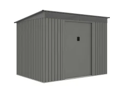 Abrigo De Jardim Metal Aco Galvanizado Cinzento 4,29 M - Folco