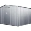 Abrigo De Jardim Metal Cinza Aco Galvanizaxdo 12,02 M - Linus