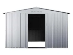 Abrigo De Jardim Metal Cinza Aco Galvanizaxdo 12,02 M - Linus