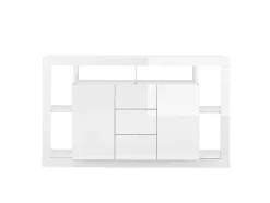 Aparador Com 2 Portas E 3 Gavetas Lacado A Branco - Balka