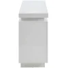 Aparador Com 2 Portas E 3 Gavetas - Leds - Mdf Lacado A Branco - Emerson Ii