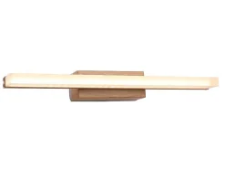 Aplique De Casa De Banho Com Leds Metal L40 Cm Cor Madeira - Salford