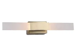 Aplique De Casa De Banho Com Leds Metal L30 Cm Dourado - Horsham