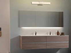Aplique De Casa De Banho Com Leds Metal L30 Cm Dourado - Horsham