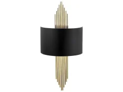 Aplique Em Metal De C. 22 X A. 75 Cm Cor Preto E Dourado - Sangarius