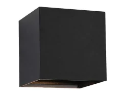 Aplique Led Aluminio D. 10 X A. 10 Cm Preto - Paisley