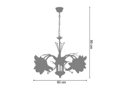 Aplique Tosel Pampilles Tecido Braco Lampada D25 X H9 Cm