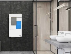 Aquecedor De Toalhas Eletrico Digital De 2000 W Com Controlo Wifi