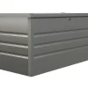 Arca De Arrumação De Jardim Em Aco Galvanizado Cinza De Volume 400 L - Tomaso