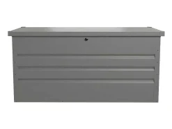 Arca De Arrumação De Jardim Em Aco Galvanizado Cinza De Volume 400 L - Tomaso