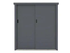 Armário De Arrumação De Jardim Em Aco Galvanizado Cinza De 1,31 M E C125 X L80 X A131 Cm - Reivax