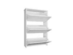 Armário De Sapatos Triplex, Branco, 72X25,5X112 Cm, Epikasa