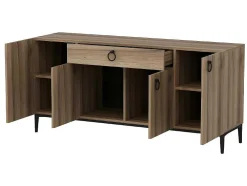 Armário Multiusos Gloria, Noz, 160X42X75 Cm, Epikasa