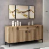Armário Multiusos Moon, Noz, 160X42X75 Cm, Epikasa