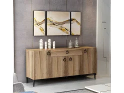Armário Multiusos Moon, Noz, 160X42X75 Cm, Epikasa