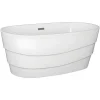 Banheira Autonoma Design Disponivel Em Branco - 200 L - 150*72*58 Cm - Dominika