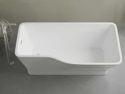 Banheira Clássica Assimetrica 265 L, 170 X 80 X 58 Cm, Acrilico Branco - Scriba