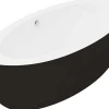 Banheira Clássica Oval De 251 L 185 X 90 X 50 Cm Preta Em Acrilico - Marmati