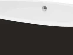 Banheira Clássica Oval De 251 L 185 X 90 X 50 Cm Preta Em Acrilico - Marmati