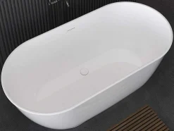 Banheira Clássica Oval 210 L, 150 X 74 X 57 Cm Braco Acrilico - Mobula