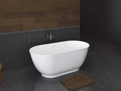 Banheira Clássica Oval 210 L, 150 X 74 X 57 Cm Braco Acrilico - Mobula
