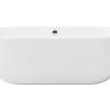 Banheira Clássica Oval 200 L, 170 X 80 X 58 Cm Cor Branca Em Acrilico - Neptuna