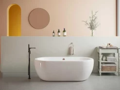 Banheira Clássica Oval 200 L, 170 X 80 X 58 Cm Cor Branca Em Acrilico - Neptuna