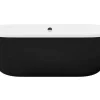 Banheira Clássica Oval 200 L, 170 X 80 X 58 Cm Cor Preta Em Acrilico - Neptuna
