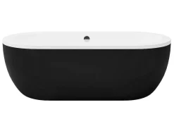 Banheira Clássica Oval 200 L, 170 X 80 X 58 Cm Cor Preta Em Acrilico - Neptuna