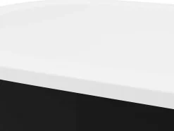 Banheira Clássica Oval 200 L, 170 X 80 X 58 Cm Cor Preta Em Acrilico - Neptuna
