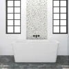 Banheira Clássica Retangular De 197 L Dimensoes 130 X 70 X 55 Cm Cor Branco Em Acrilico - Spicara