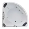 Banheira De Canto De Hidromassagem Com Sistema De Cascata Aglena - 2 Lugares - 350 L - 150*150*60 Cm