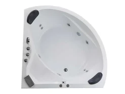 Banheira De Canto De Hidromassagem Com Sistema De Cascata Aglena - 2 Lugares - 350 L - 150*150*60 Cm