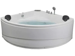 Banheira De Canto De Hidromassagem Com Sistema De Cascata Aglena - 2 Lugares - 350 L - 150*150*60 Cm
