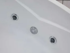 Banheira De Canto De Hidromassagem Com Sistema De Cascata Aglena - 2 Lugares - 350 L - 150*150*60 Cm