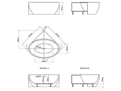 Banheira De Canto De 197 L, Dimensoes 127 X 127 X 58 Cm Cor Branco Em Acrilico - Gourami