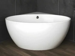 Banheira De Canto De 197 L, Dimensoes 127 X 127 X 58 Cm Cor Branco Em Acrilico - Gourami