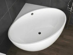 Banheira De Canto De 197 L, Dimensoes 127 X 127 X 58 Cm Cor Branco Em Acrilico - Gourami