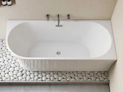 Banheira De Canto Direito De C 201 - 150 X 75 X 59 Cm Cor Branco Em Acrilico - Ponticola