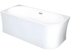 Banheira De Canto Esquerdo De C 201 - 150 X 75 X 59 Cm Cor Branco Em Acrilico - Ponticola