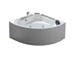 Banheira De Hidromassagem Branca 135 X 135 Cm 6 Jatos - Sage