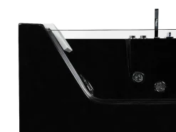 Banheira De Hidromassagem Envidracada Aria Preta - 1 Lugar - 263L - 80*170*57 Cm