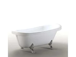 Banheira De Ilha Vintage 170 X 80 Cm Com Pés Prateados - Marigold